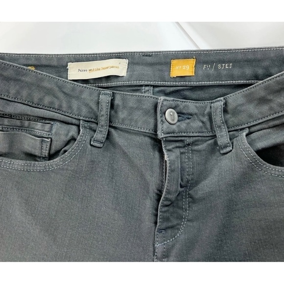 Pilcro & the Letterpress Anthropologie Sz 29 Stet Fit Gray Cropped Skinny Jeans - Picture 8 of 9